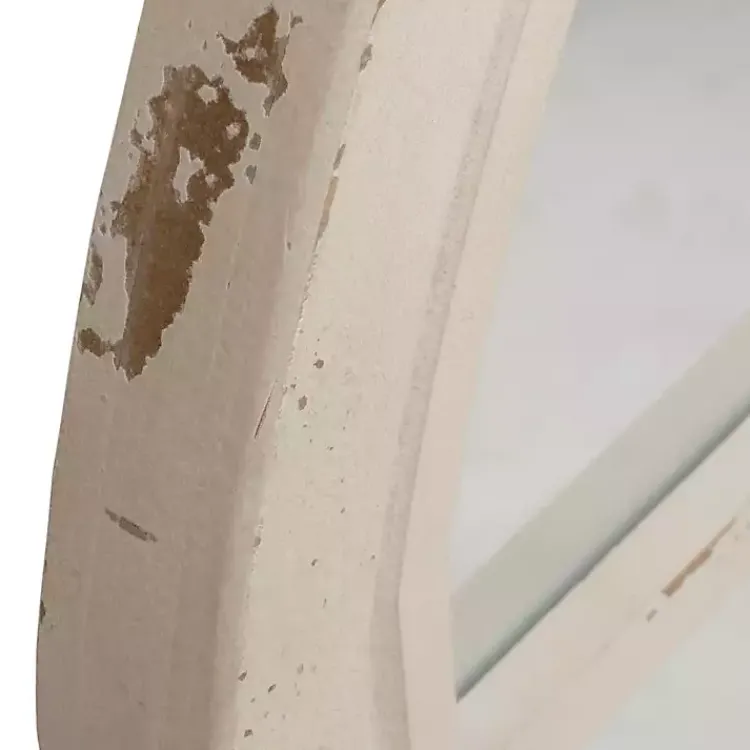 Decorative Mirrors-Kirklands Home Distressed Cream Sadie Arch Mirror Ivory