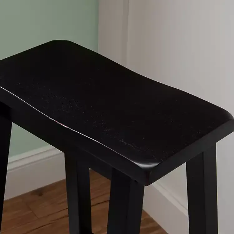 Bar Stools & Counter Height Stools-Kirklands Home Antique Bar Stool Black