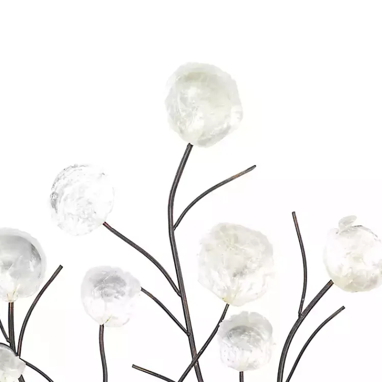 Wall Plaques-Kirklands Home Metal Peony Shell Wall Plaque