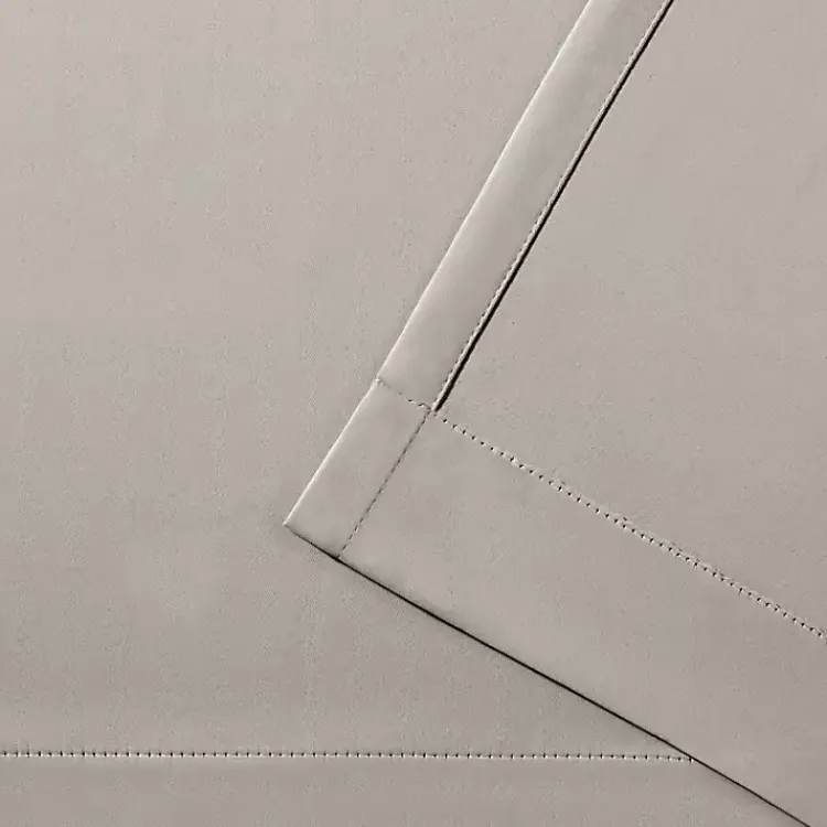 Curtains & Drapes-Kirklands Home Linen Sateen Curtain Panel Set, 96 in. Tan