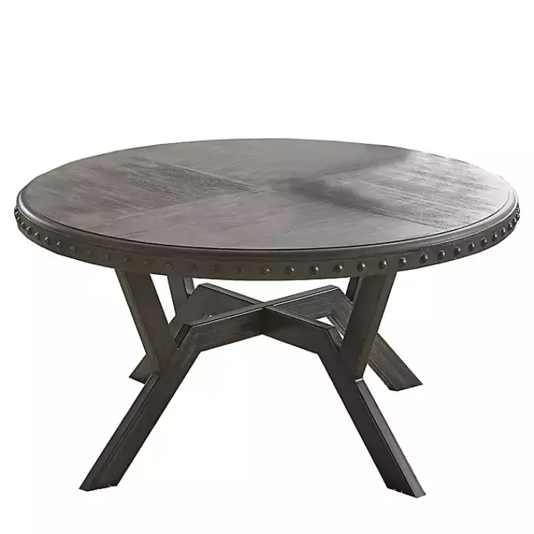 Coffee Tables-Kirklands Home Calvert Round Coffee Table Gray