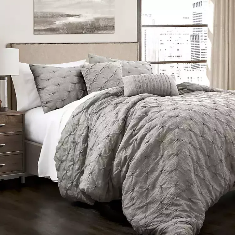Comforters-Kirklands Home Ravello 5-pc. King Comforter Set Gray
