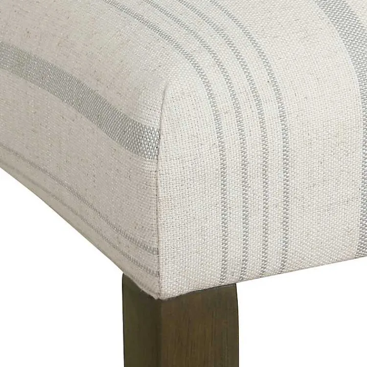 Dining Chairs-Kirklands Home Dove Gray Stripe Parsons Chairs, Set of 2