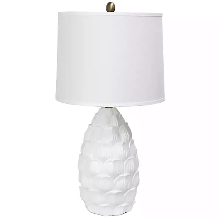 Table Lamps-Kirklands Home Petals Table Lamp White