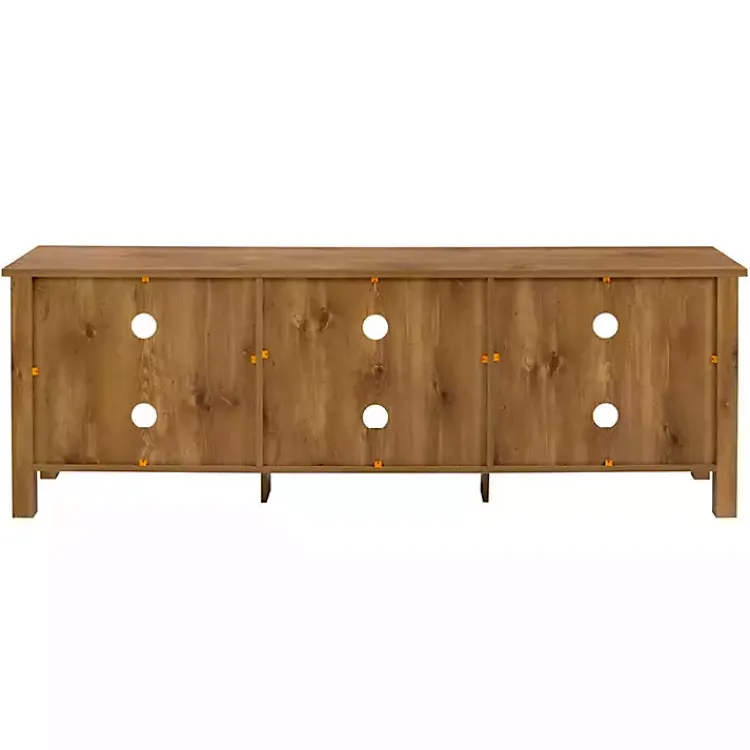 Tv Stands & Media Consoles-Kirklands Home Barnwood TV Stand, 70 in. Brown