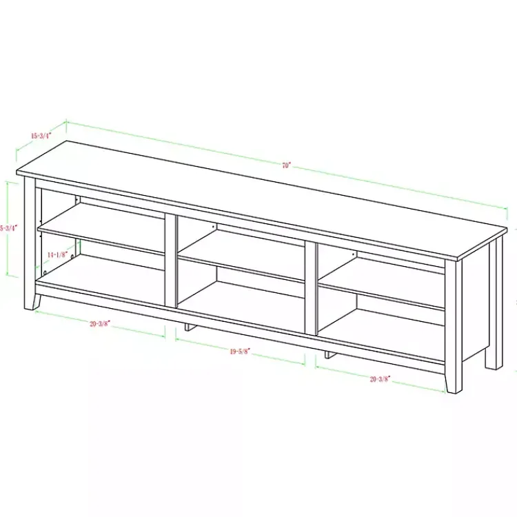 Tv Stands & Media Consoles-Kirklands Home Barnwood TV Stand, 70 in. Brown