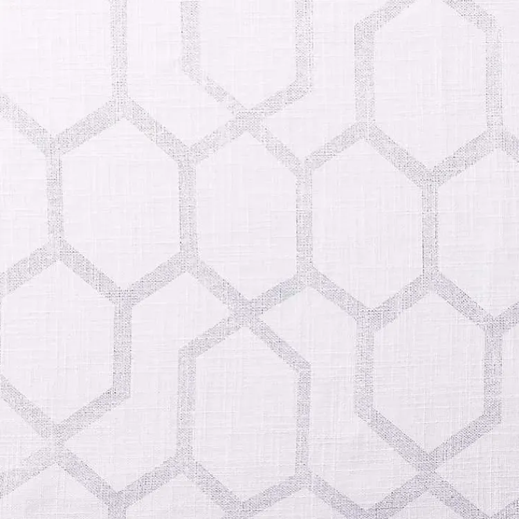 Curtains & Drapes-Kirklands Home White Paton Curtain Panel Set, 108 in.