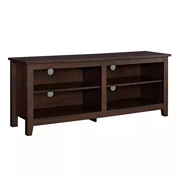 Tv Stands & Media Consoles-Kirklands Home Wood TV Stand, 58 in. Brown
