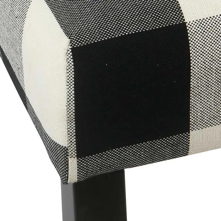 Dining Chairs-Kirklands Home Buffalo Check Dining Chairs, Set of 2 Black