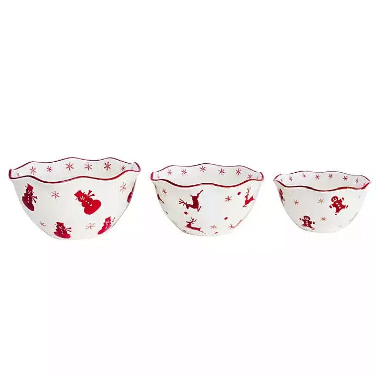 Serving & Entertaining-Kirklands Home Winterfest Candy Bowls, Set of 3