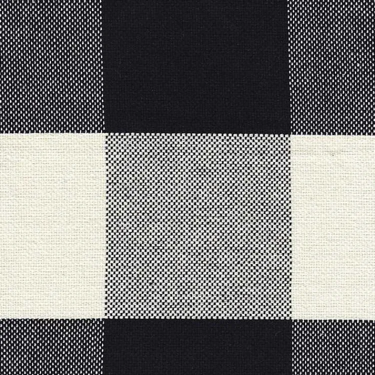 Benches & Ottomans-Kirklands Home Black Buffalo Check Storage Bench