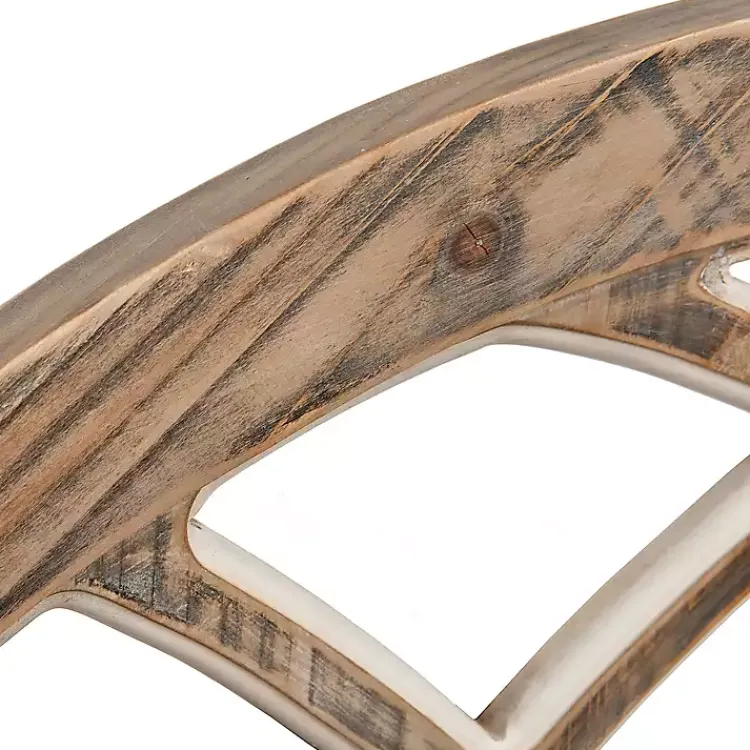 Wall Plaques-Kirklands Home Weathered Arch Wood Wall Plaque Gray