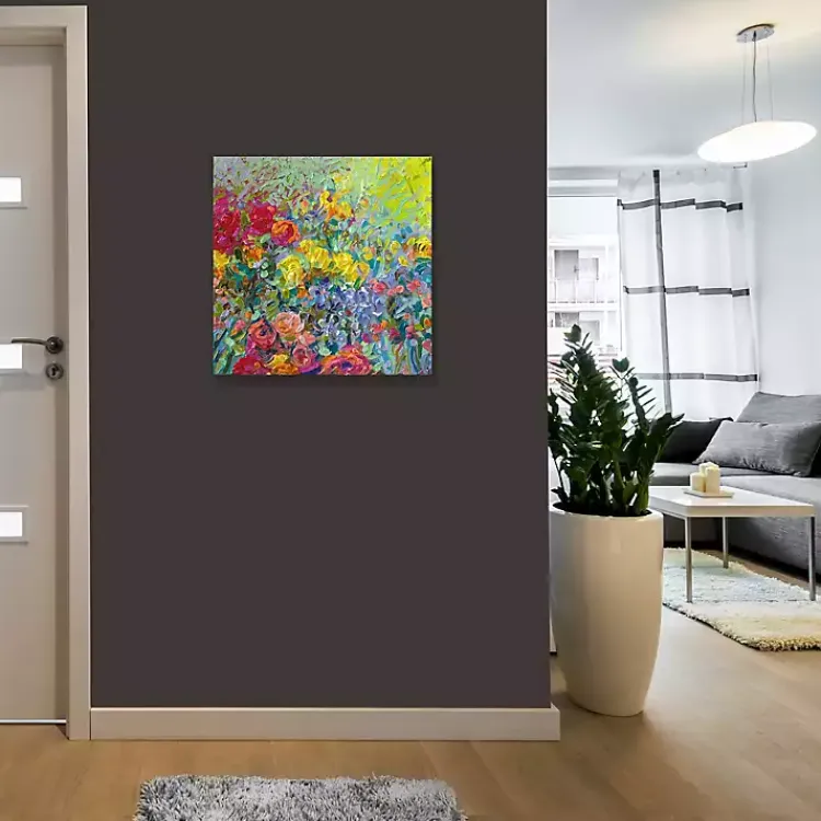 Canvas Art-Kirklands Home Clay Flowers Canvas Art Print Multi