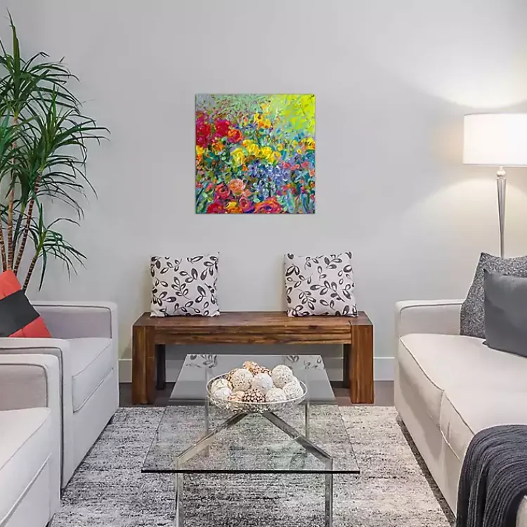 Canvas Art-Kirklands Home Clay Flowers Canvas Art Print Multi