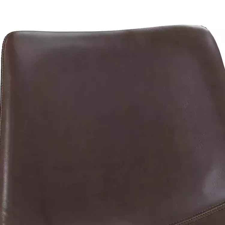 Bar Stools & Counter Height Stools-Kirklands Home Faux Leather Bar Stools, Set of 2 Brown
