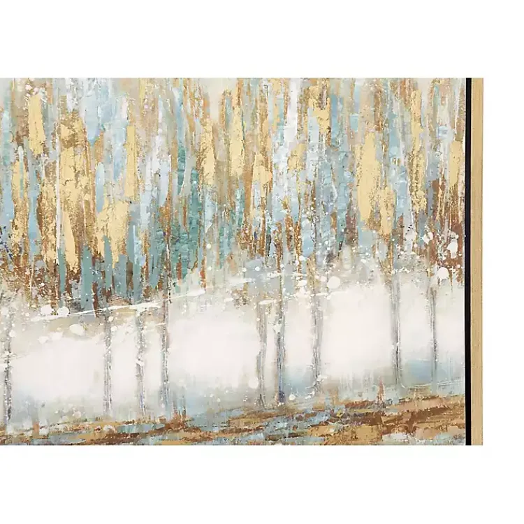 Canvas Art-Kirklands Home Blue Abstract Trees Framed Canvas Art Print