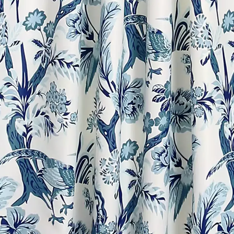 Curtains & Drapes-Kirklands Home Blue Dora Curtain Panel Set, 84 in.