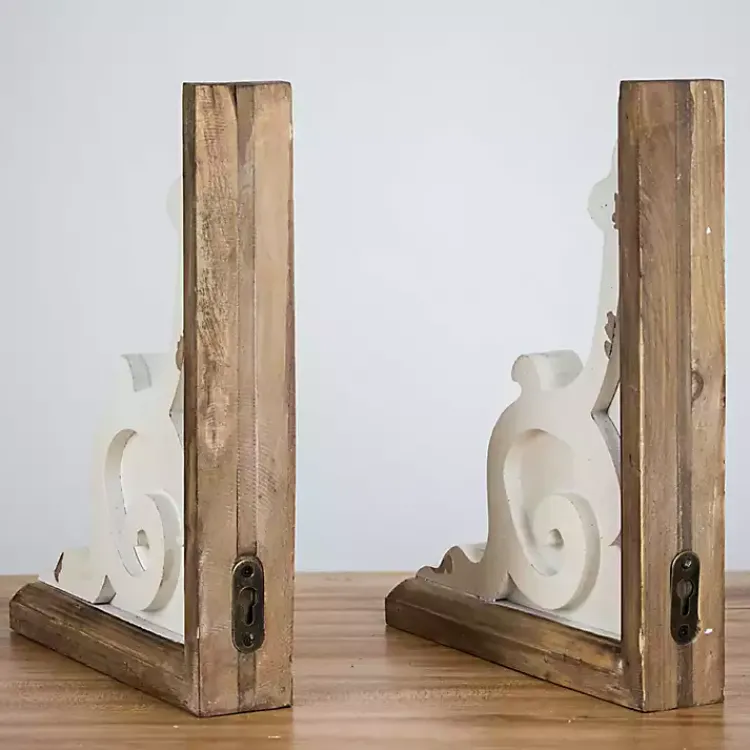 Shelves-Kirklands Home Two-Tone Corbel Shelf Brackets, Set of 2