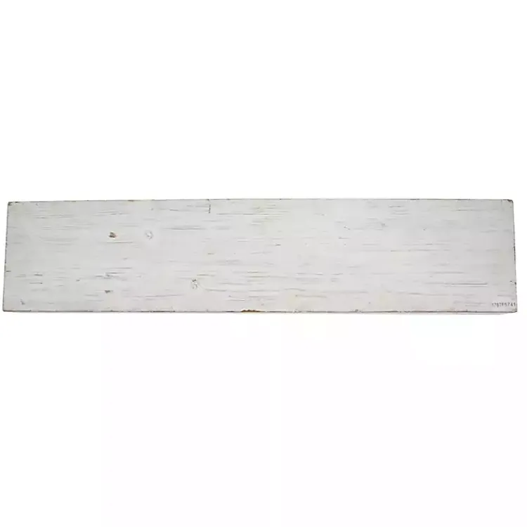 Shelves-Kirklands Home Whitewashed Wood Floating Shelf, 36 in.