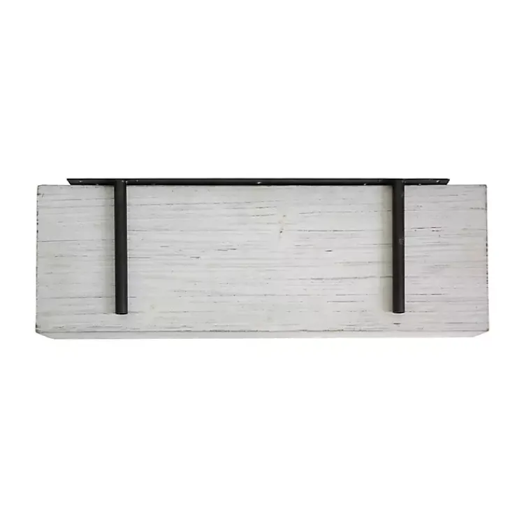 Shelves-Kirklands Home Whitewashed Wood Floating Shelf, 24 in.