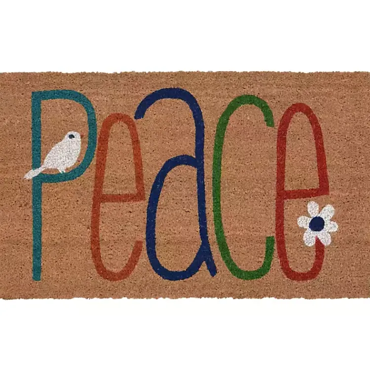 Doormats-Kirklands Home Colorful Peace Doormat Multi