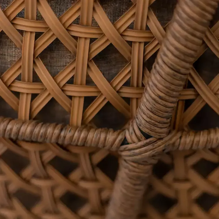 Outdoor Seating-Kirklands Home Rattan Scoop Chairs with Cushions, Set of 2