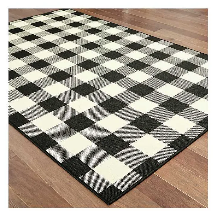 Outdoor Rugs-Kirklands Home Madura Buffalo Check Outdoor Area Rug, 5x7
