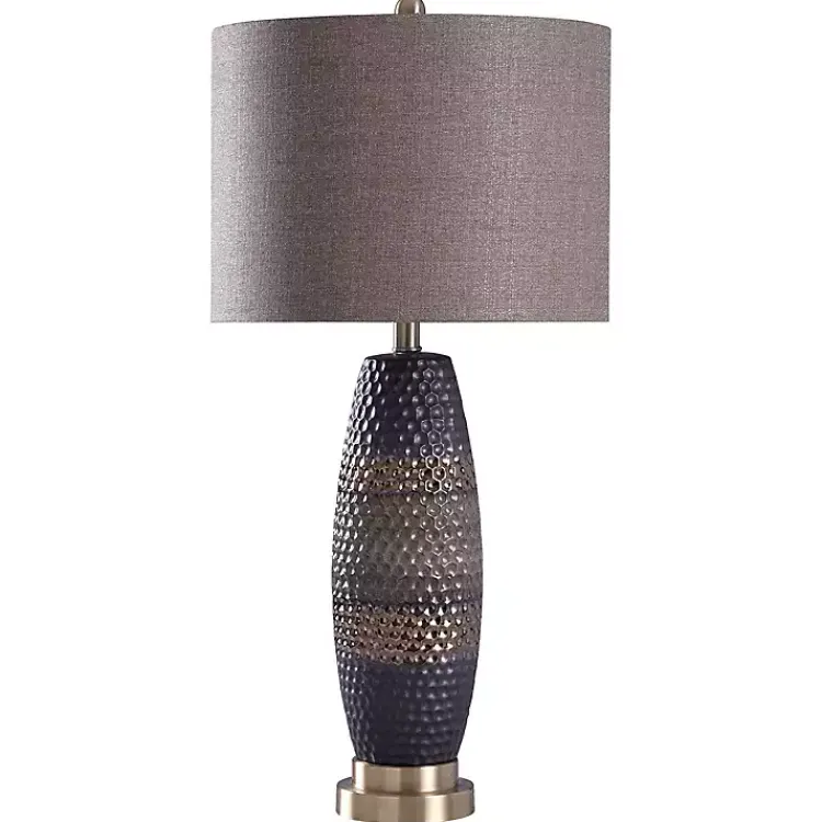 Table Lamps-Kirklands Home Honeycomb Bronze and Gold Table Lamp