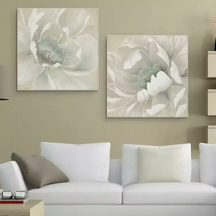 Canvas Art-Kirklands Home Winter Blooms I and II Canvas Art Prints, Set of 2