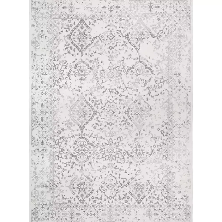 Area Rugs-Kirklands Home Ivory Vintage Odell Square Area Rug, 8 ft.