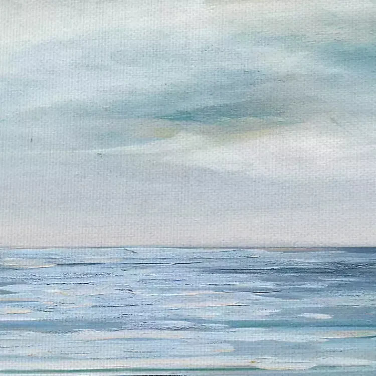 Canvas Art-Kirklands Home Silver Shore Canvas Art Print Blue