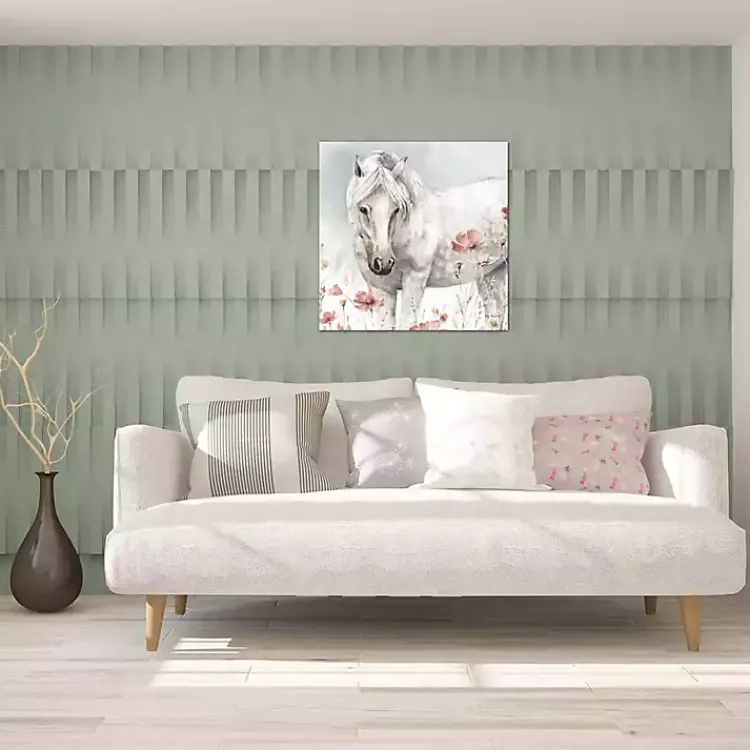 Canvas Art-Kirklands Home Wild Horses V Canvas Art Print White