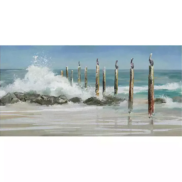 Canvas Art-Kirklands Home Perched By The Sea Canvas Art Print