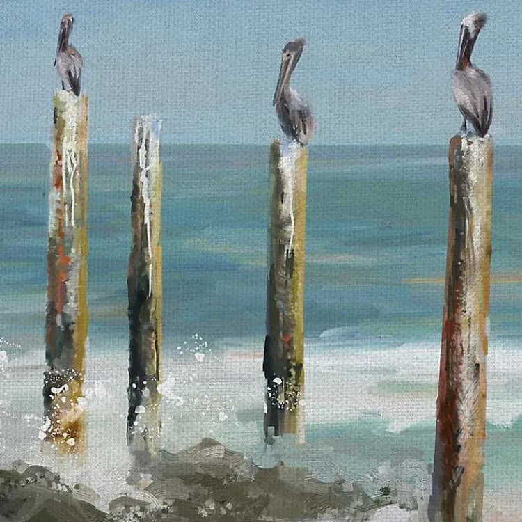 Canvas Art-Kirklands Home Perched By The Sea Canvas Art Print