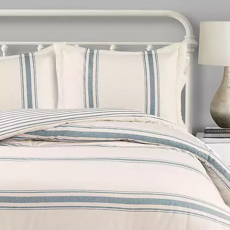 Comforters-Kirklands Home Blue Farmhouse 3-pc. Full/Queen Comforter Set