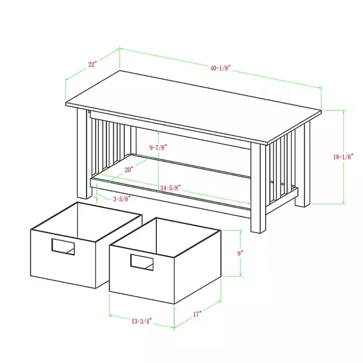 Coffee Tables-Kirklands Home Espresso Traditional Wooden Basket Coffee Table Brown