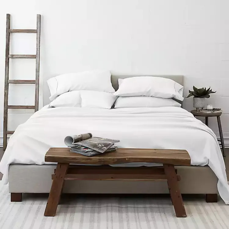 Bed Sheets-Kirklands Home Ultra Soft 4-pc. Twin Sheet Set White