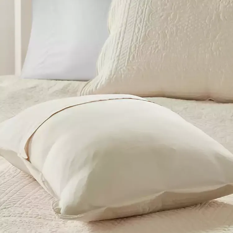 Bedspreads & Coverlets-Kirklands Home Scalloped Monica 3-pc. King Coverlet Set Ivory