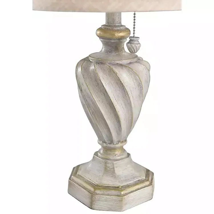 Table Lamps-Kirklands Home Cream and Off-White Table Lamp Ivory