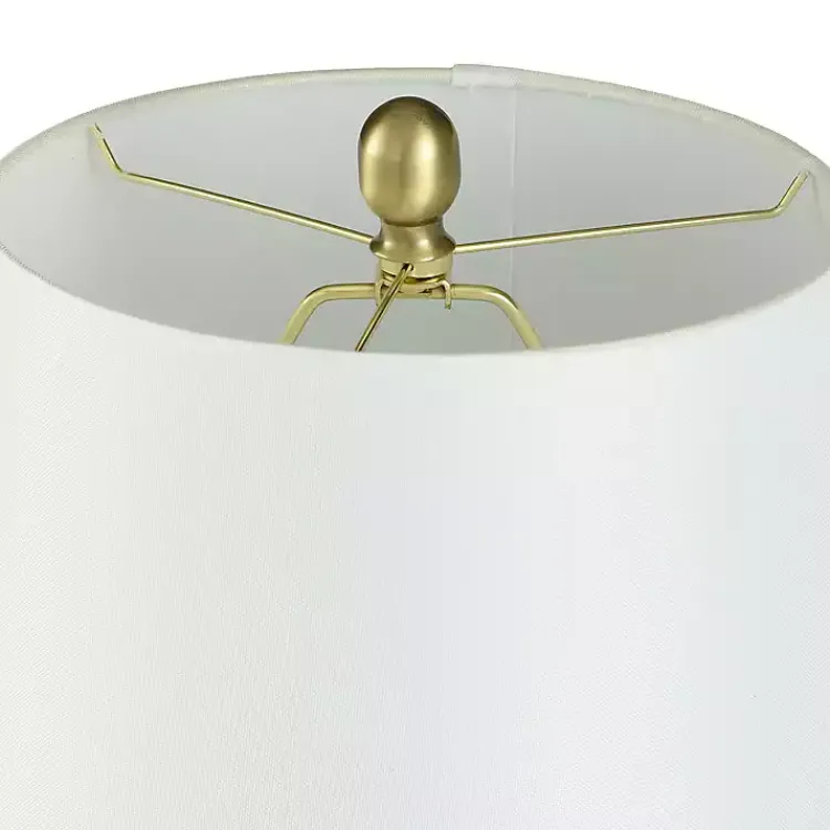 Table Lamps-Kirklands Home Bronze Hammered Table Lamp White