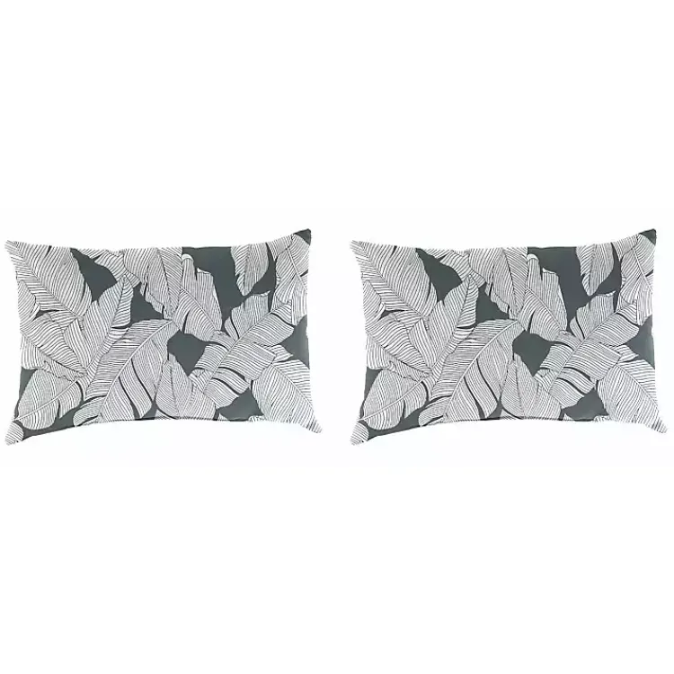 Outdoor Cushions & Pillows-Kirklands Home Carano Stone Outdoor Accent Pillows, Set of 2