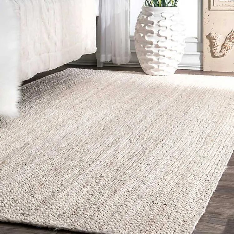 Area Rugs-Kirklands Home Reno Woven Area Rug, 3x5 White