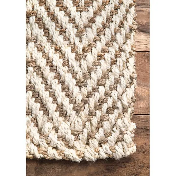 Area Rugs-Kirklands Home Brown Chevron Valen Area Rug, 5x8