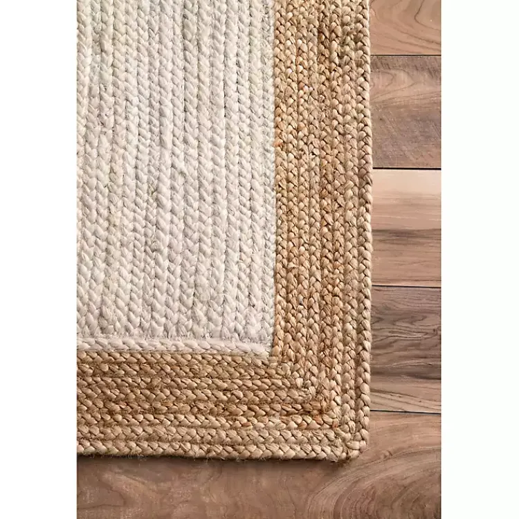 Area Rugs-Kirklands Home White Eugene Woven Area Rug, 8x10