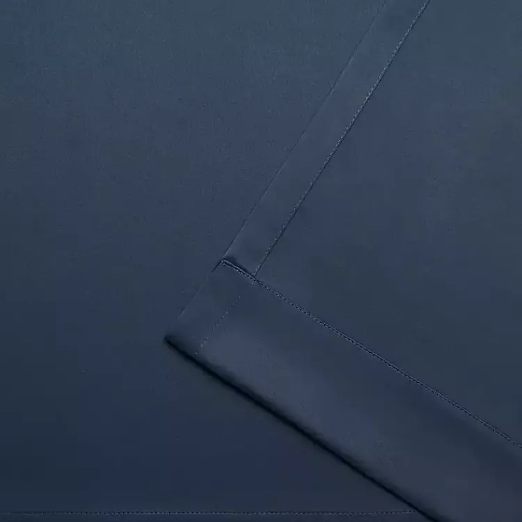 Curtains & Drapes-Kirklands Home Vintage Indigo Woven Curtain Panel Set, 84 in. Blue