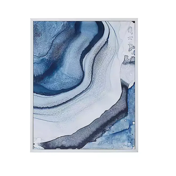 Canvas Art-Kirklands Home Ethereal Framed Canvas Art Print, Set of 2 Blue