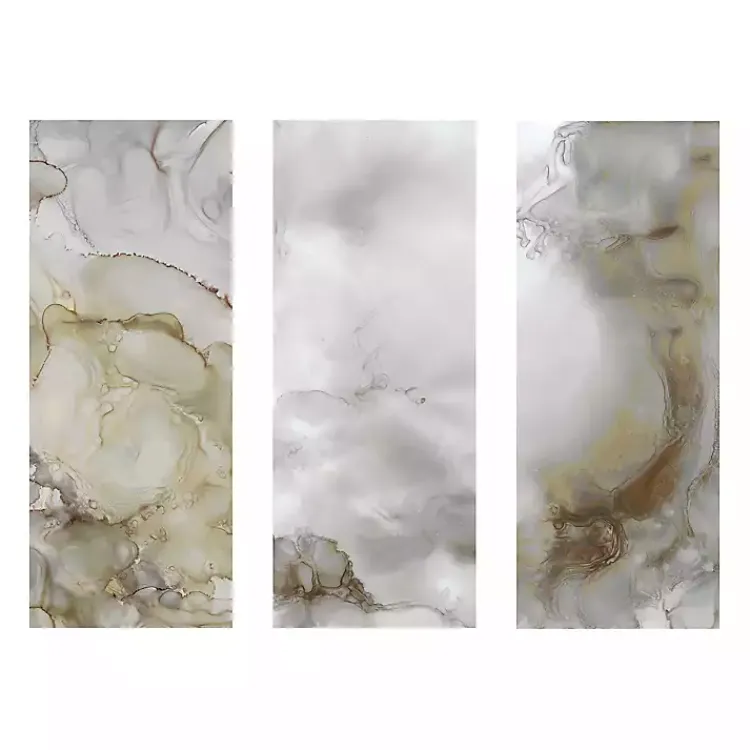 Canvas Art-Kirklands Home Portland Skies Giclee Canvas Art Prints, Set of 3 Gray