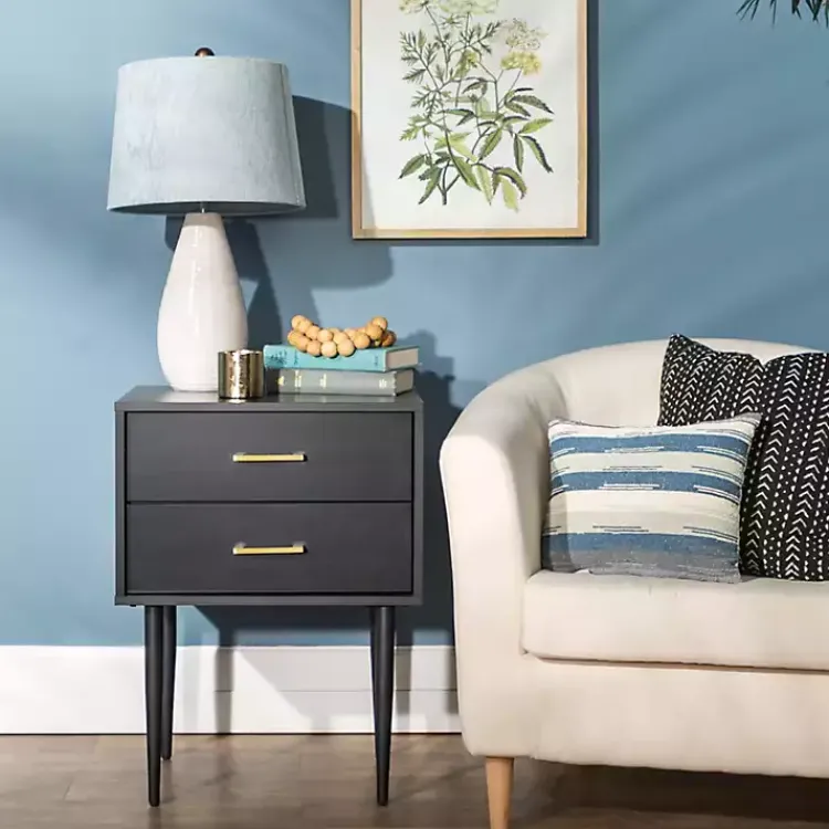 Accent & End Tables-Kirklands Home Mid-Century Modern Accent Table Black