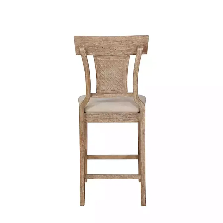 Bar Stools & Counter Height Stools-Kirklands Home Ray with Gray Wash Finish Counter Stool Brown