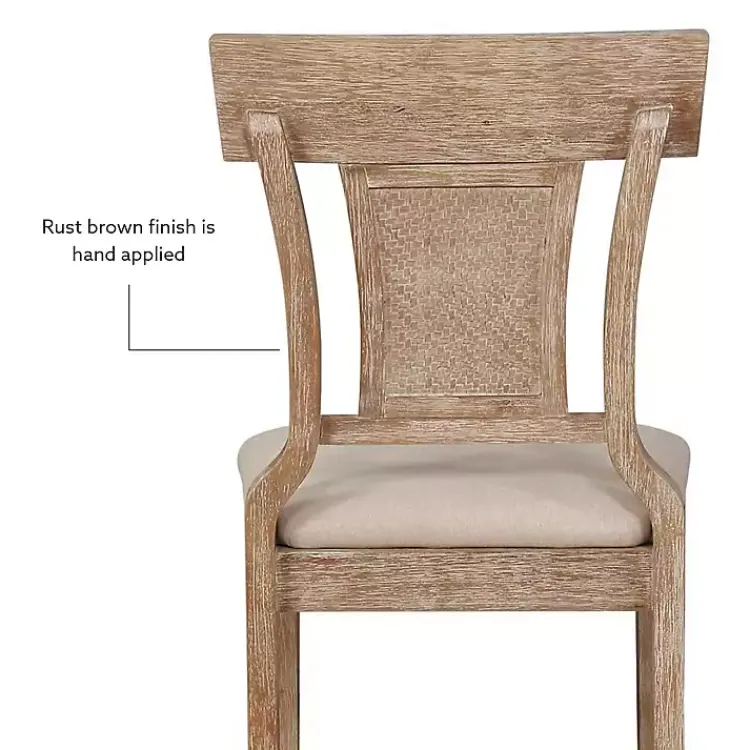 Bar Stools & Counter Height Stools-Kirklands Home Ray with Gray Wash Finish Counter Stool Brown